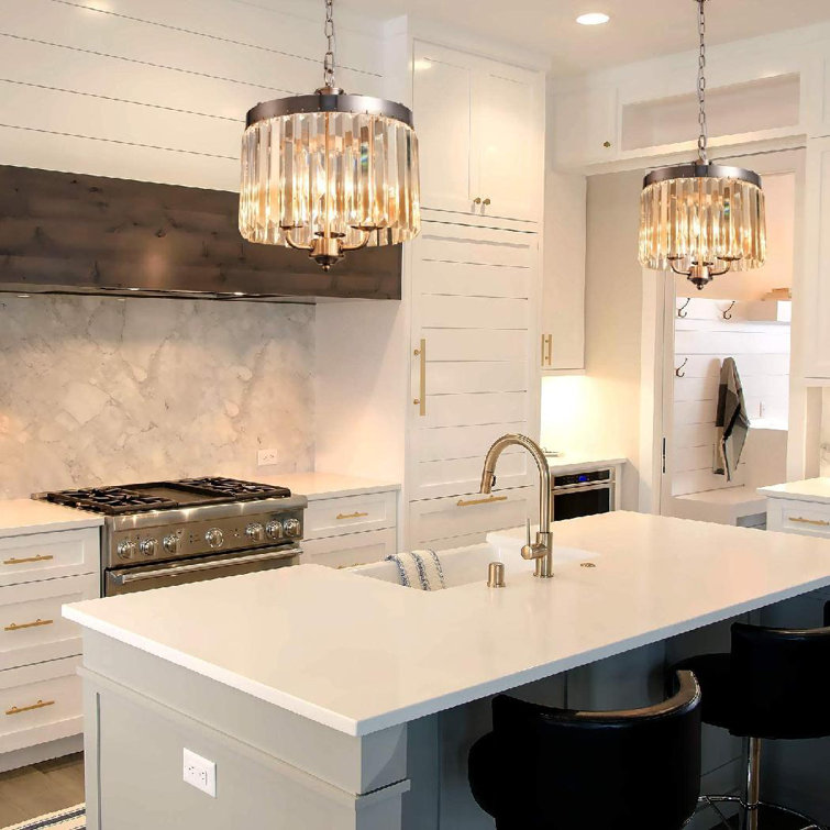 Crystal Chandelier Kitchen Island Things In The Kitchen